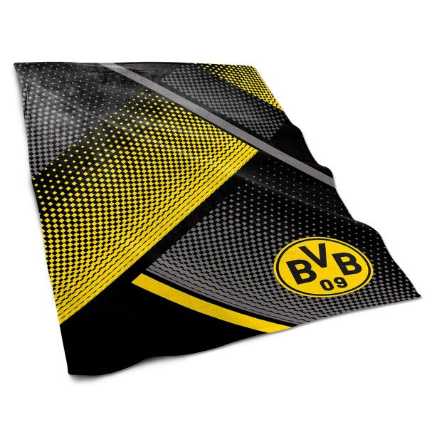 BVB Fleecedecke mit Punkten