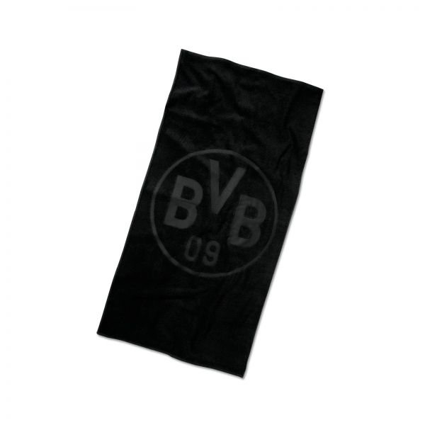 BVB Handtuch Emblem (schwarz) 50x100cm