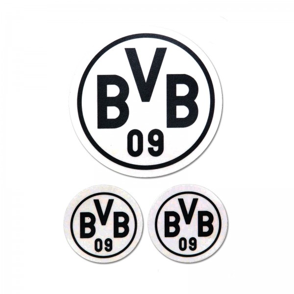 BVB Aufkleber (schwarz, 3er-Set)